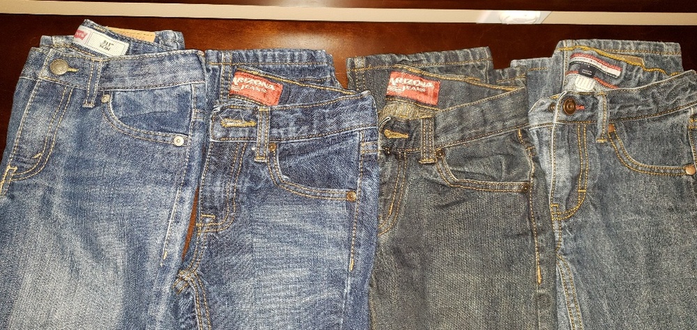 Boys Jean's lot 4 pair! Distressed, blue. 6 reg!